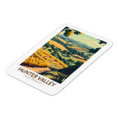 Hunter Valley Australië Illustratie Reiskunst Magneet (Linkerzijde)