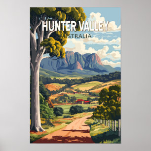 Hunter Valley Australië Reizen Kunst Vintage Poster