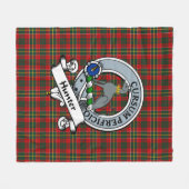 Hunter (VS) Clan Badge Tartan Pset Fleece Deken (Voorkant (Horizontaal))