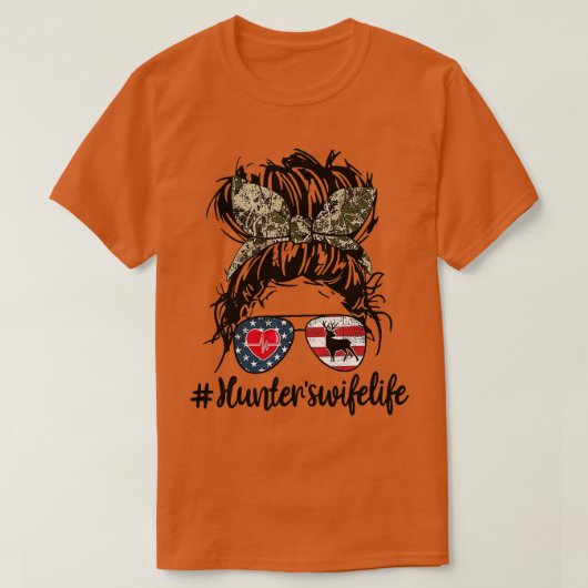 Hunter Wife Life Hunting Women T-shirt (Design voorkant)