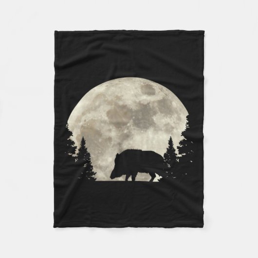Hunter Wild Boar Keiler Wildsau Hunter Fleece Deken (Voorkant)