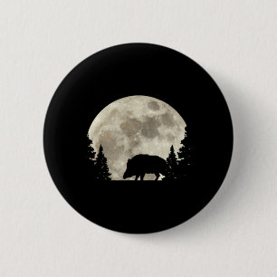 Hunter Wild Boar Keiler Wildsau Hunter Ronde Button 5,7 Cm