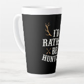Hunter zou eerder jagen latte mok (Linkerhoek)