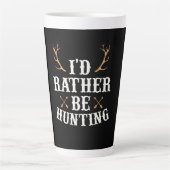 Hunter zou eerder jagen latte mok (Voorkant)