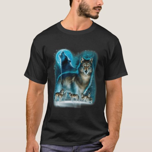 Hunter’S Wolf Uil Huis T-shirt (Voorkant)