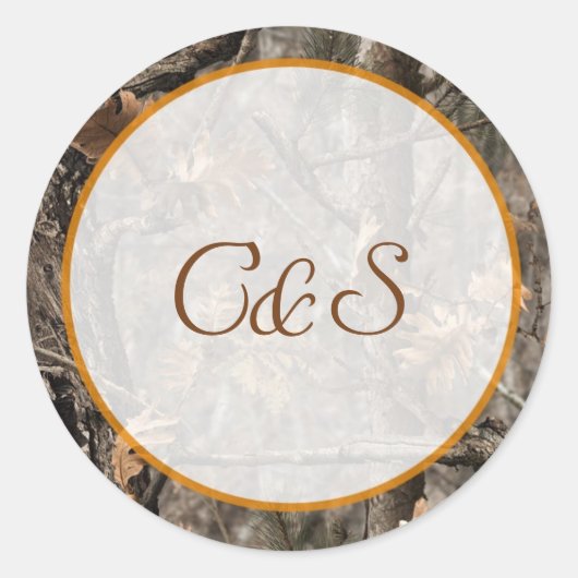 Hunter's Camo Chic Envelope Stickers (Voorkant)