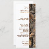 Hunter's Camo Chic Trouwprogramma's Programmakaart (Voorkant / Achterkant)