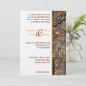 Hunter's Camo Chic Wedding Invitation Kaart (Staand voorkant)