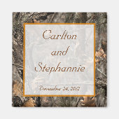 Hunter's Camo Chic Wedding Magnet (Voorkant)