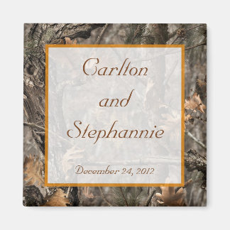 Hunter's Camo Chic Wedding Magnet