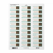 Hunter's Camo Chic Wedding Retourlabel Etiket (Full Sheet)