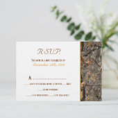 Hunter's Camo Chic Wedding RSVP-kaart RSVP Kaartje (Staand voorkant)