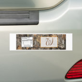 Hunter's Camo Chic Wedding Waterflesetiket Bumpersticker (Op auto)