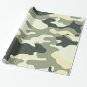 Hunters Camo of Camouflage Pattern Cadeaupapier (Uitgerold)