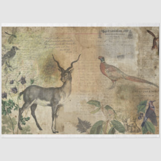 Hunters Collage Decoupage Tissuepapier