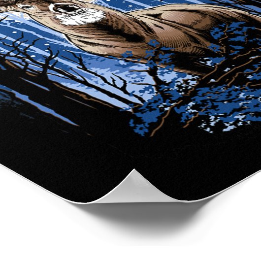 Hunters Deer Hunters Hunting Big Whitetail Buck Poster (Hoek)