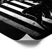 Hunters Deer US American Flag Camo Cam Poster (Hoek)