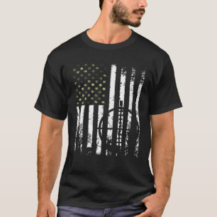 Hunters Deer USA Patriotic Flag Camo Camof T-shirt