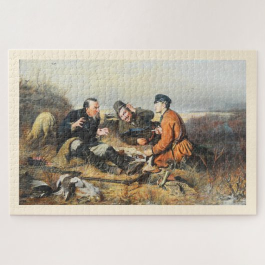 Hunters die de rest nemen legpuzzel (Horizontaal)
