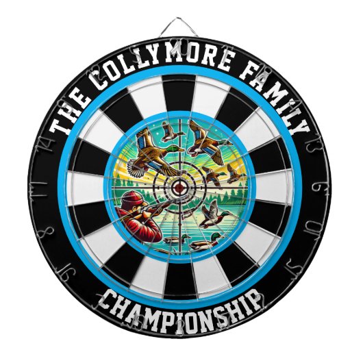 Hunter's Ducks in de kunst van het vliegen Dartbord (Voorkant)