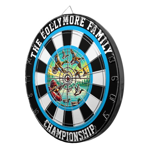 Hunter's Ducks in de kunst van het vliegen Dartbord (Voorkant Rechts)