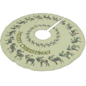 Hunters Elk en Camo JOUW NAAM Tree Skirt Kerstboom Rok (Gekanteld)