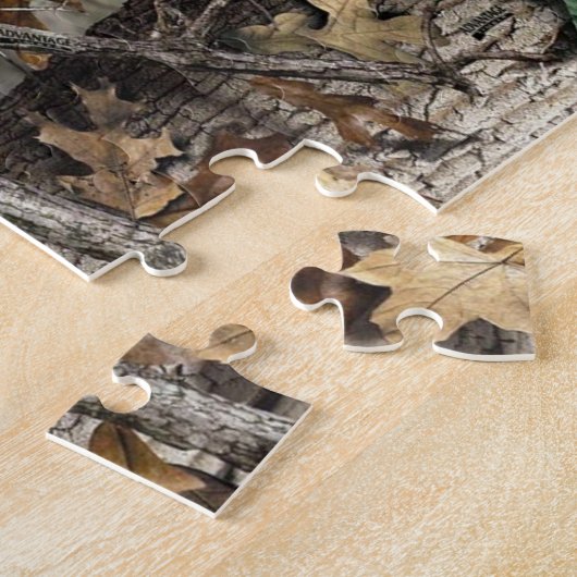 Hunters Forest Tree Camo #1 Puzzle Legpuzzel (Zijkant)