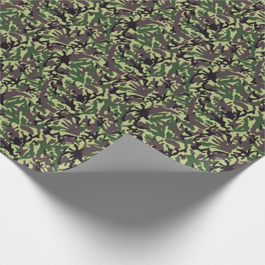 Hunters Green Camo Pattern Cadeaupapier (Hoek)