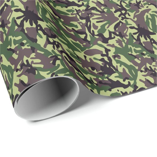 Hunters Green Camo Pattern Cadeaupapier (Rol Hoek)