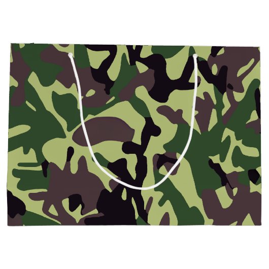 Hunters Green Camo Pattern Groot Cadeauzakje (Achterkant)