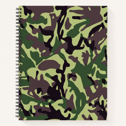 Hunters Green Camo Pattern Notitieboek (Voorkant)