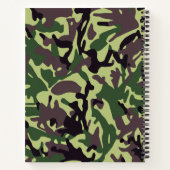 Hunters Green Camo Pattern Notitieboek (Achterkant)