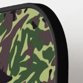 Hunters Green Camo Pattern Pickleball Paddle (Links Detail)