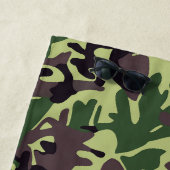Hunters Green Camo Pattern Strandlaken (In situ)