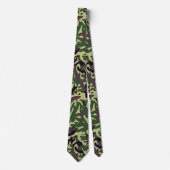 Hunters Green Camo Pattern Stropdas (Voorkant)