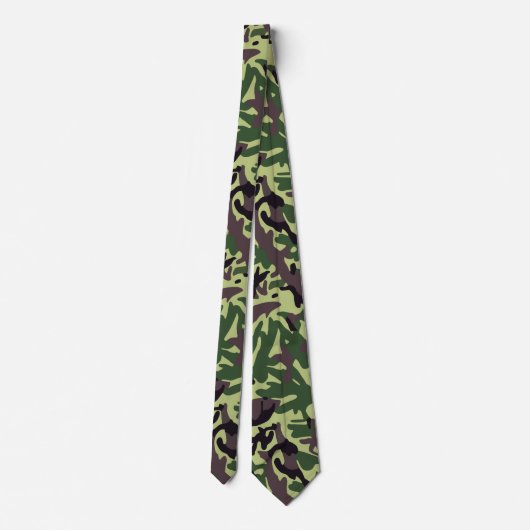 Hunters Green Camo Pattern Stropdas (Achterkant)