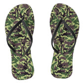 Hunters Green Camo Pattern Teenslippers (Voetbed)