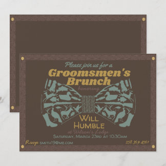 Hunter's Groomsmen's Brunch Uitnodiging