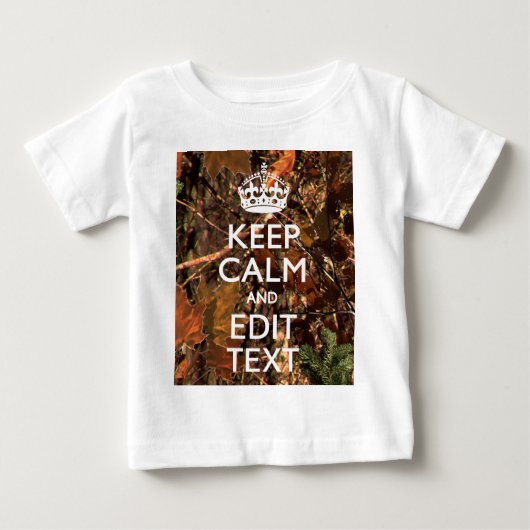 Hunters Herfst Camouflage Keep Calm Jouw tekst (Voorkant)
