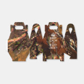 Hunters Herfst Camouflage Keep Calm Jouw tekst Bedankdoosjes (Uitgevouwen)