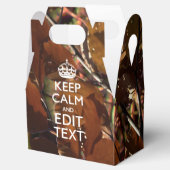 Hunters Herfst Camouflage Keep Calm Jouw tekst Bedankdoosjes (Geopend)