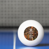 Hunters Herfst Camouflage Keep Calm Jouw tekst Pingpongbal (Net)