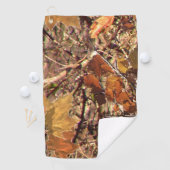 Hunter's Herfst Camouflage schilderdecor op een Golfhanddoek (Insitu)