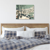 Hunters in de sneeuw - januari 1565 canvas afdruk (Insitu (Slaapkamer))