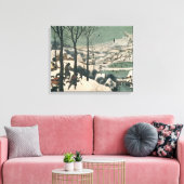 Hunters in de sneeuw - januari 1565 canvas afdruk (Insitu (Woonkamer))
