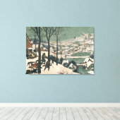 Hunters in de sneeuw - januari 1565 canvas afdruk (Insitu (Houten vloer))