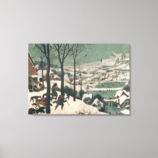 Hunters in de sneeuw - januari 1565 canvas afdruk (Voorkant)