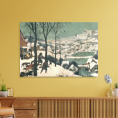 Hunters in de sneeuw - januari 1565 canvas afdruk (Insitu (Woonkamer))