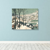 Hunters in de sneeuw - januari 1565 canvas afdruk (Insitu (Houten vloer))