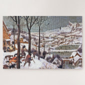 Hunters in de sneeuw (winter), Pieter Bruegel Legpuzzel (Horizontaal)